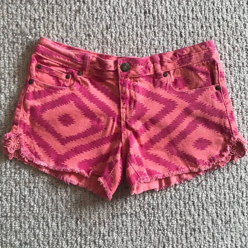 📌3/$12📌  jeans shorts coral/pink